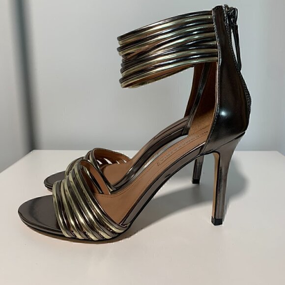 BCBG Maxazria - Brand New - Valai Strappy Metallic Stiletto - Size 8 - Picture 6 of 13